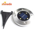 Waterproof Solar Power Landscape lamp, 8 LED Solar Disk Floor Ground Lights